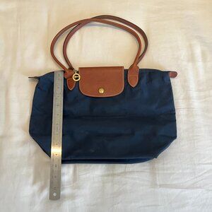 Le Pliage Original M Handbag Navy - Recycled canvas